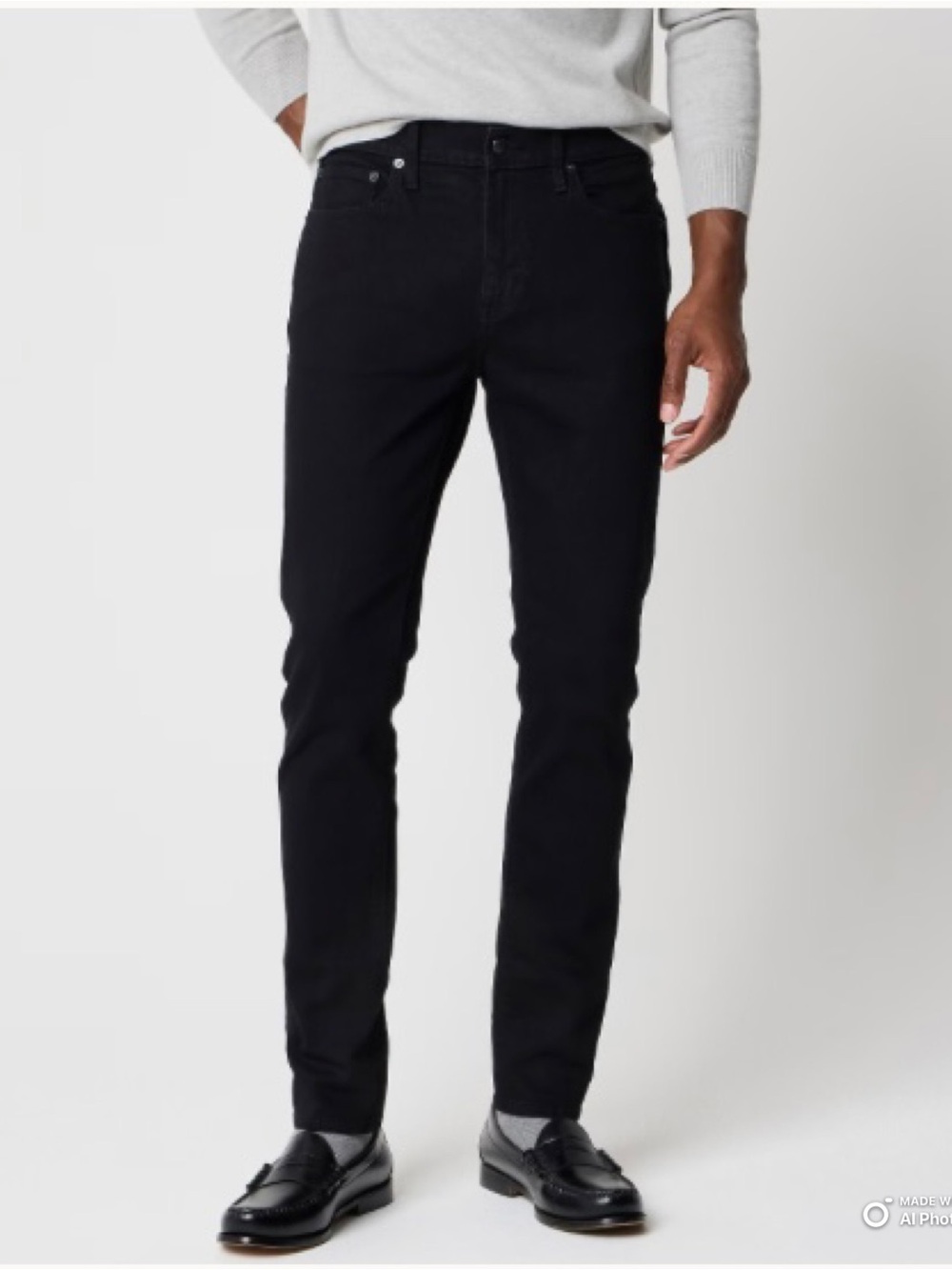 J Crew Factory Black Slim Fit Jeans Size 32 x 30 NWT Signature Flex